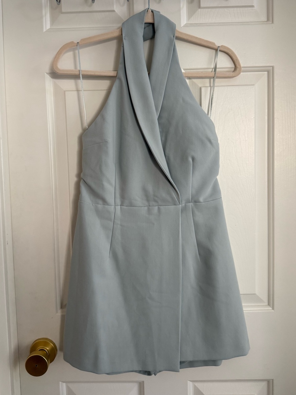 Abercrombie & Fitch Halter Sage Green Blazer Skort Dress